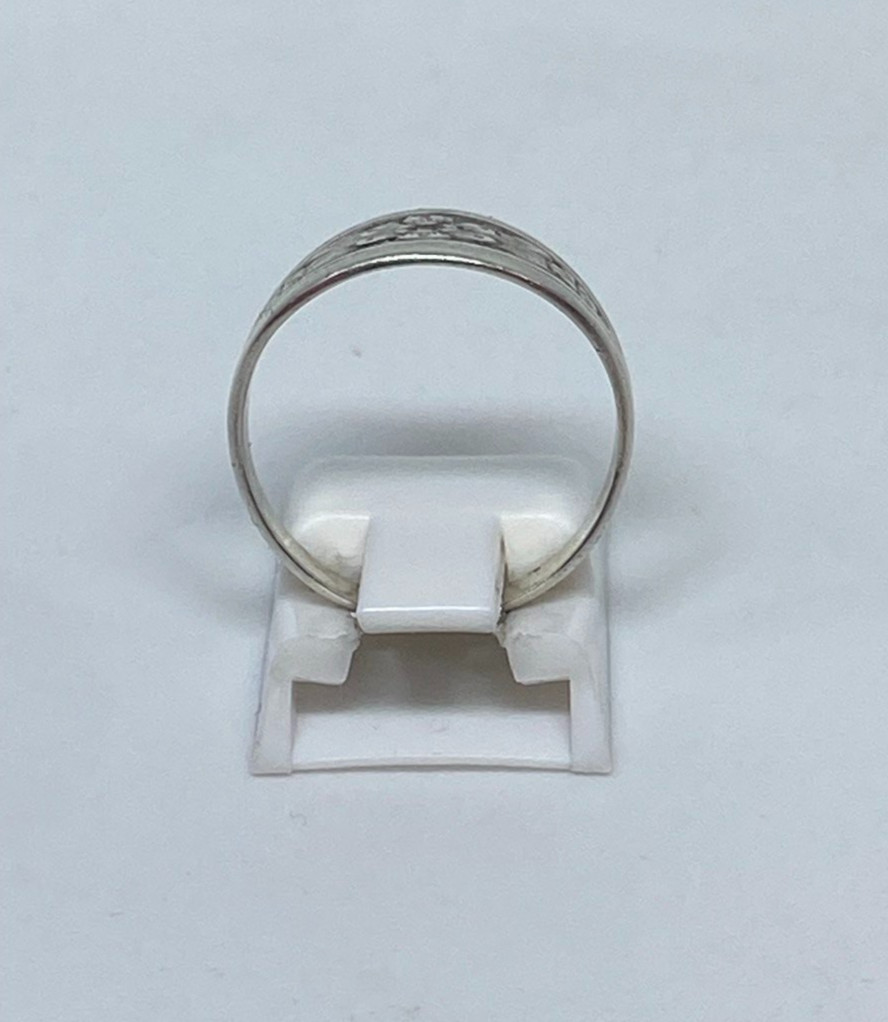Rings Silver 875 Size 6.75. Weight 2.83 g. Soviet Vintage Jewelry USSR