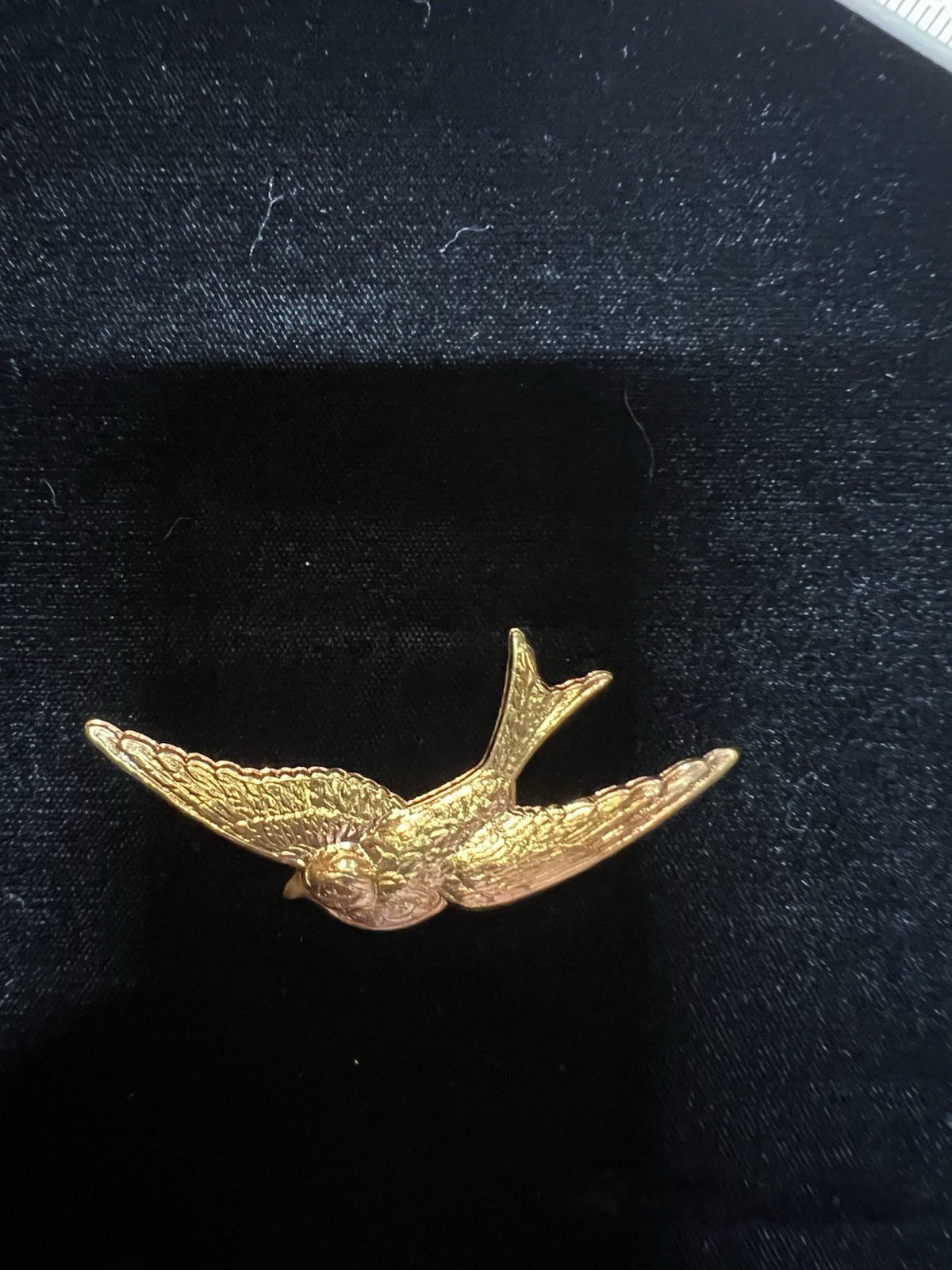 Vintage Bird 22K Gold Plated Brass Stamping for Jewelry/Craft/Decor/Famous Maker