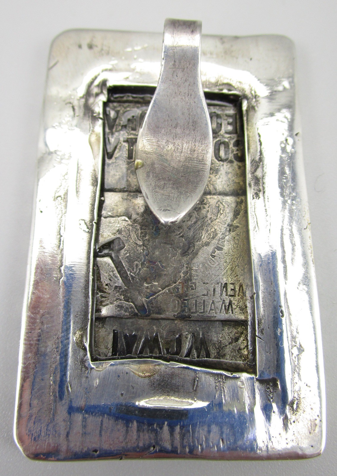 RARE OOAK DIAN MALOUF STERLING SILVER COMMEMORATIVE MEXICO PENDANT ENHANCER 43G