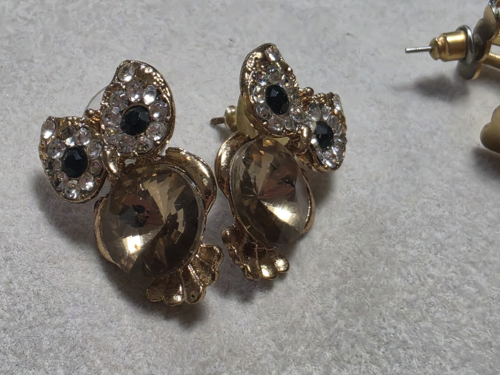 Vintage Pierced Earrings, Lot of 6 Pairs Silver/Gold/Enamel/Crystal 1 Pair Avon