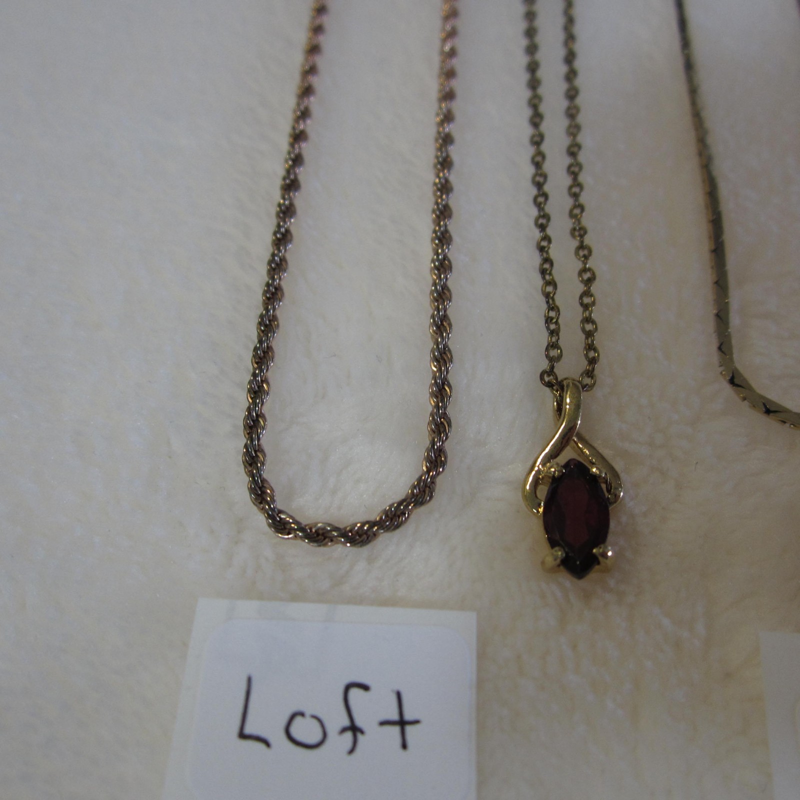 Lot of 4 Delicate Necklaces in Gold Tone, Park Lane, Loft Quality Rhinestones