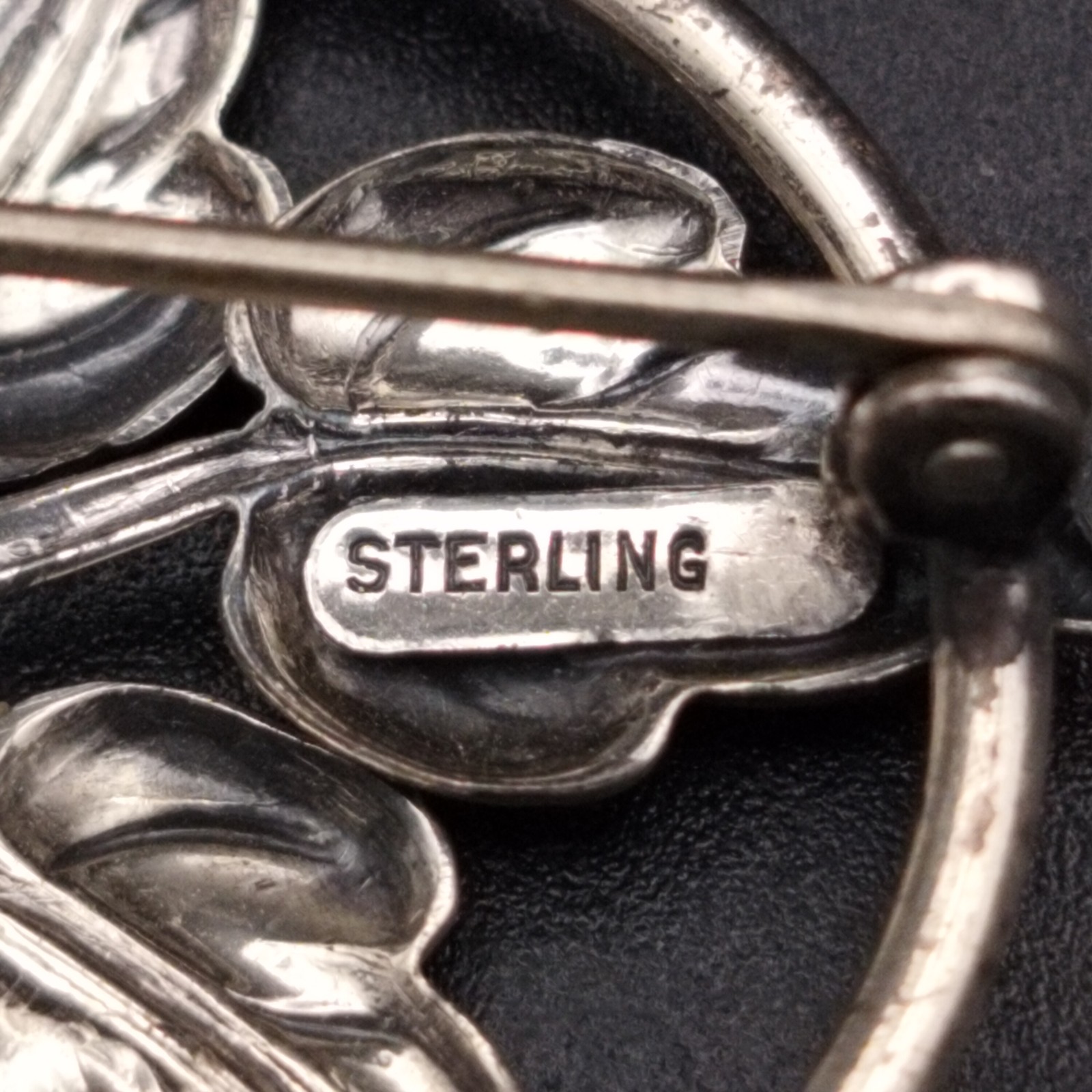 Vintage Sterling Silver Leaf Botanical Brooch Pin – Nature Inspired Jewelry