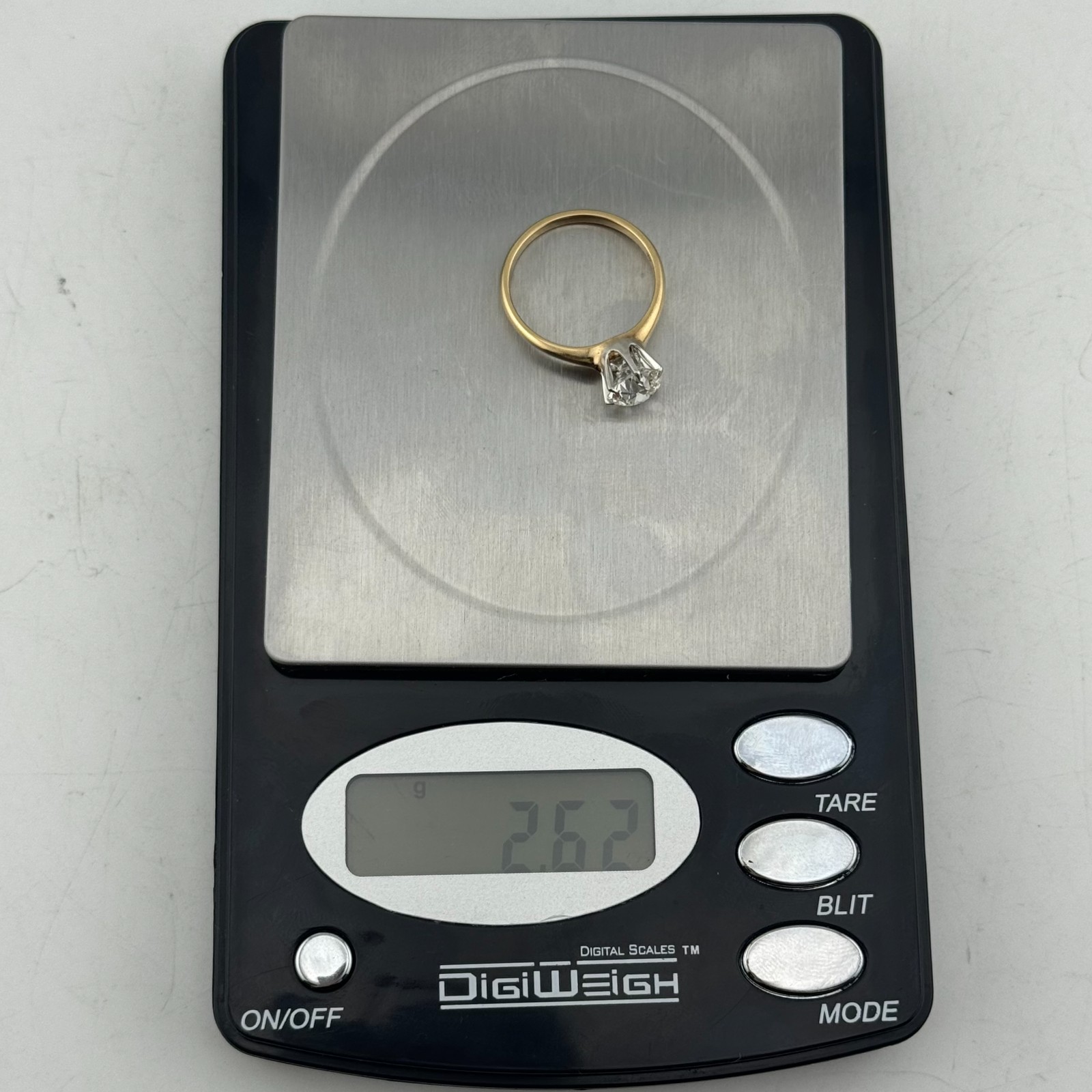 Stunning Antique 1.28ct Old European Cut Diamond Solitaire Ring in 14K Gold