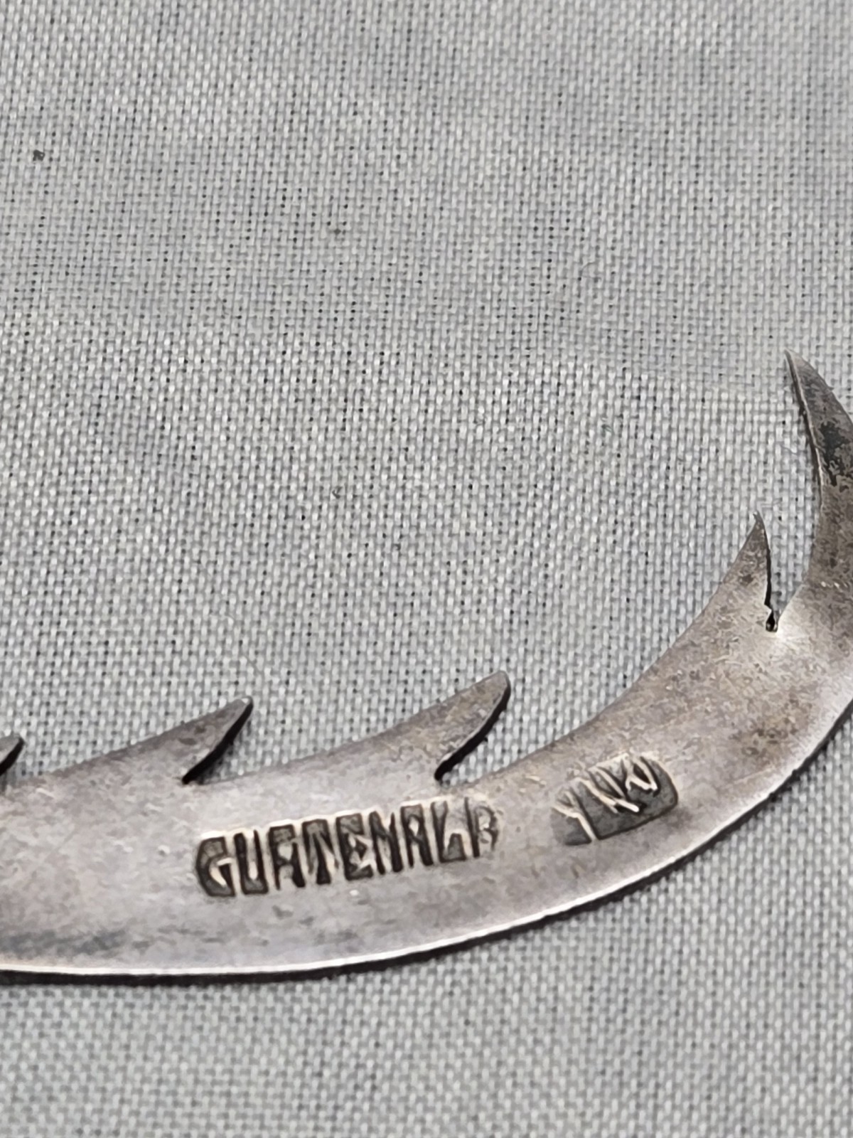 Quetzal Bird Figural 900 Silver Detailed Signed Guatemala Vintage Pin Brooch