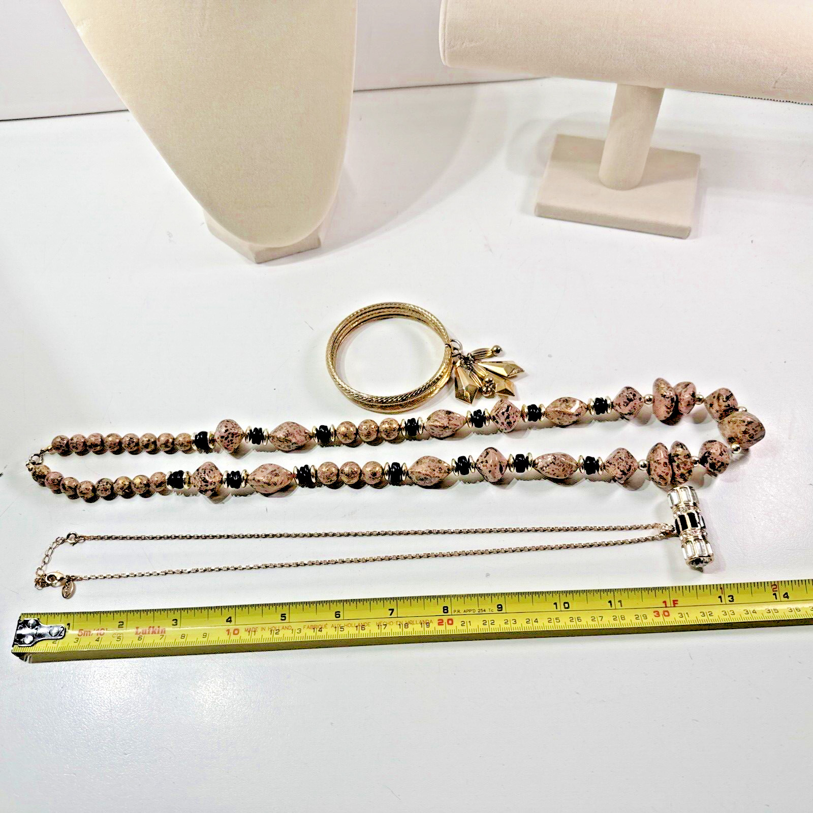 Beautiful Vintage Estate Lot 6x Beaded/Metal/STONES 3X Necklaces & 3X Bracelets