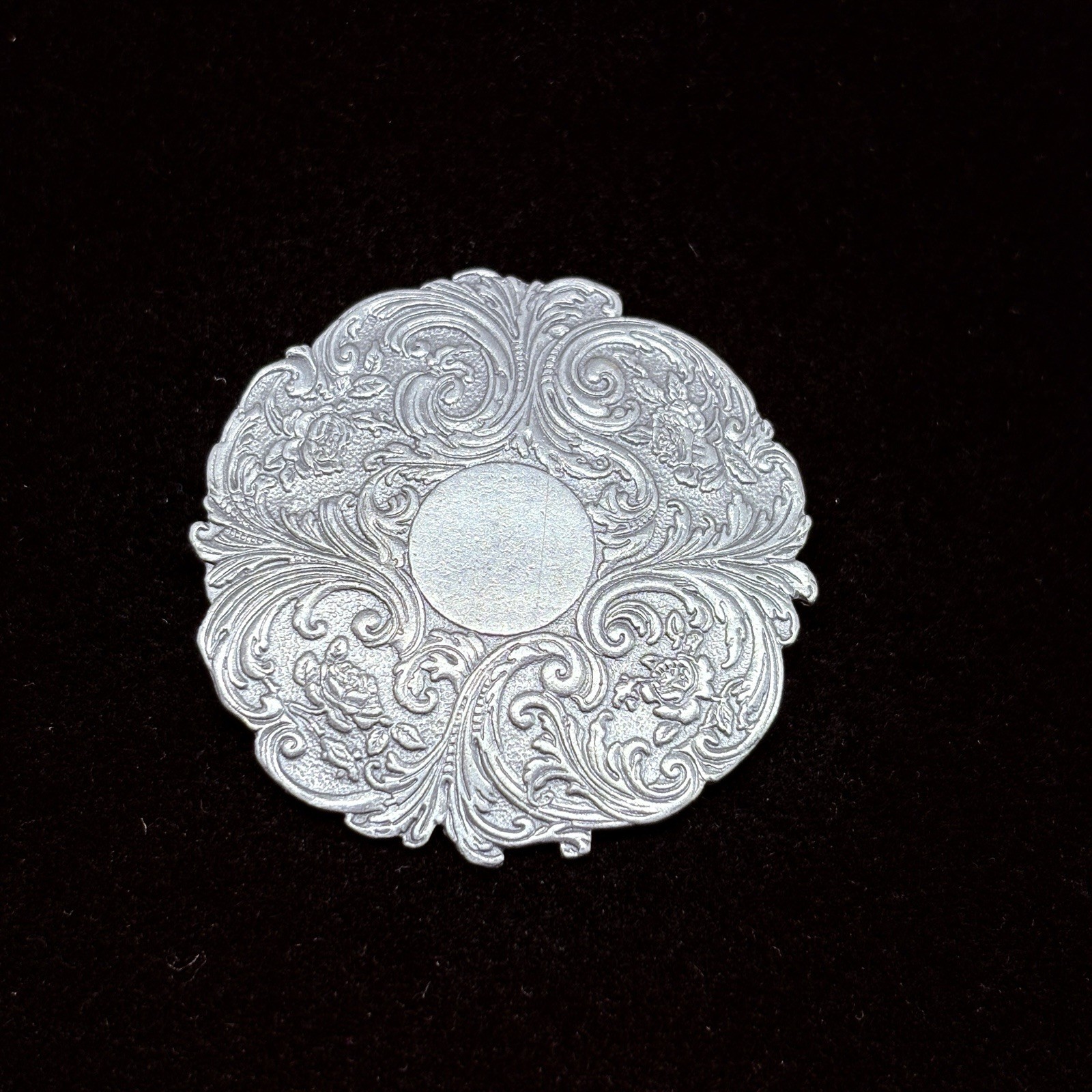 VTG 1970s SALISBURY PEWTER Brooch Pin P401 Handcrafted Fine Pewter Made in USA
