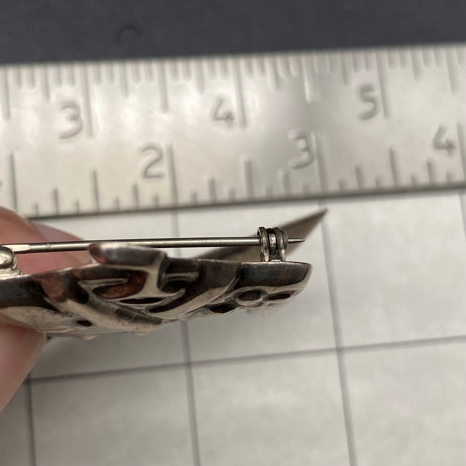 Vintage Mexico Lady Suit Movable Dress Sterling Silver Pin Brooch