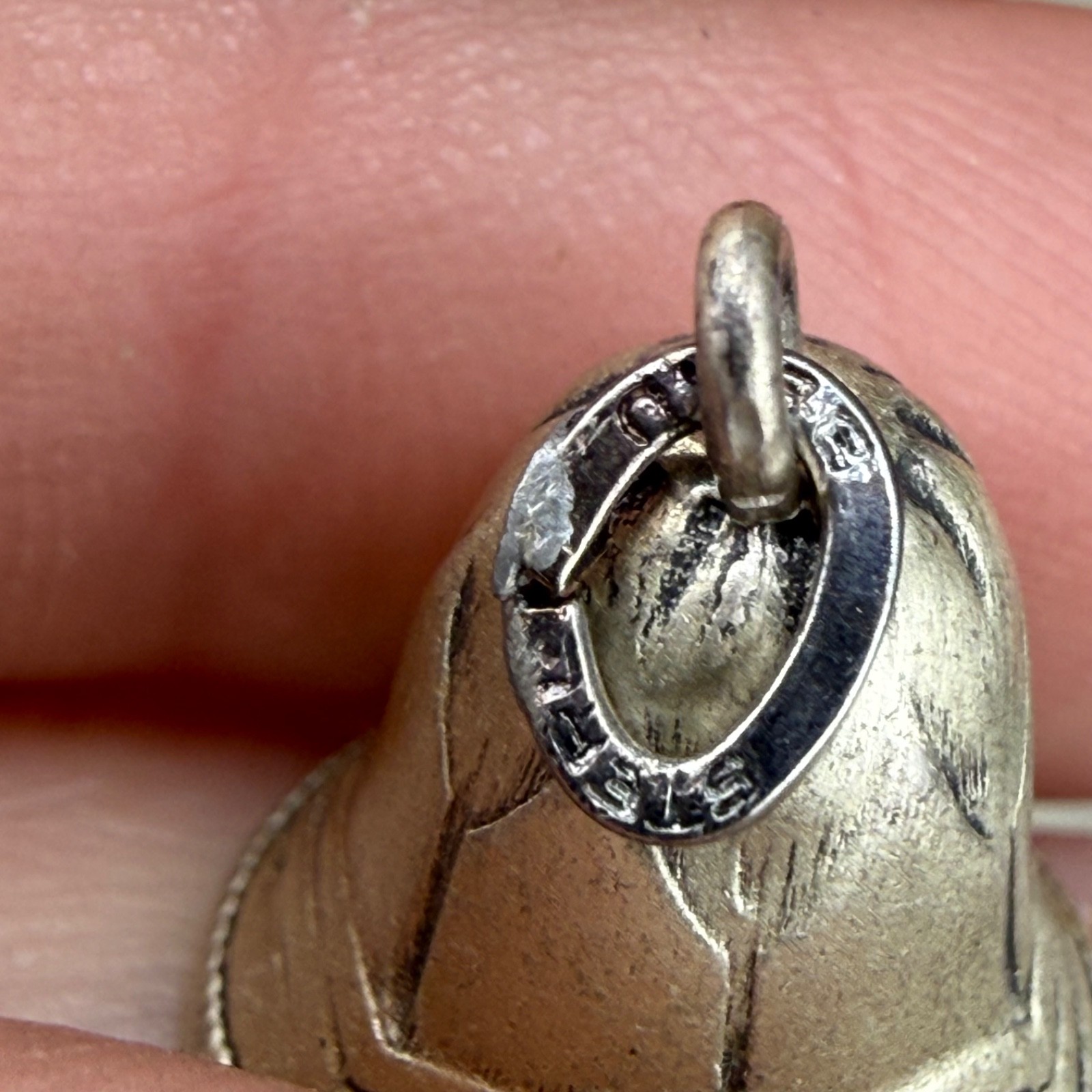 Vintage Sterling Silver Bell Charm Guardian