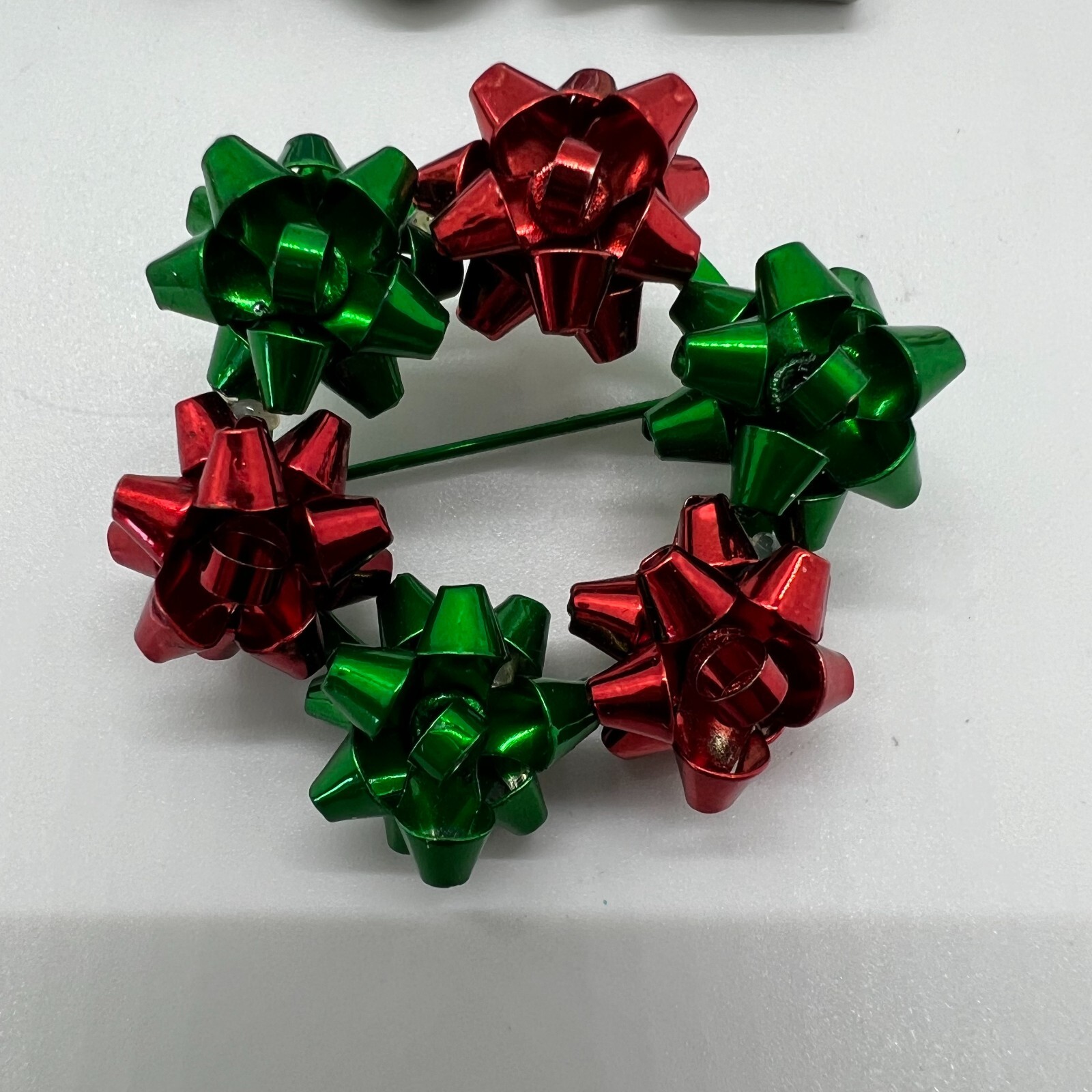 Vintage Christmas Brooch Lot – Tree Stocking Wreath Enamel Noel Pin Collection