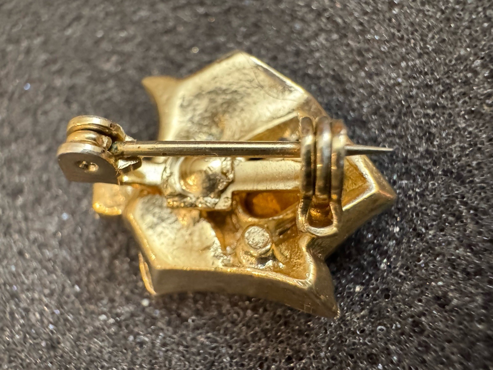 Coro Pegasus Gold Tone Whimsical Fairy Tale Cottage Brooch Pin Adolph Katz