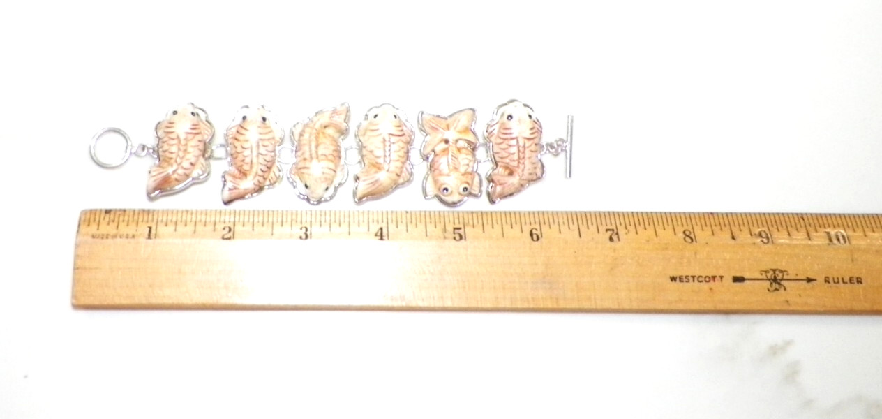 AMY KAHN RUSSELL AKR KOI FISH LINK BRACELET 925