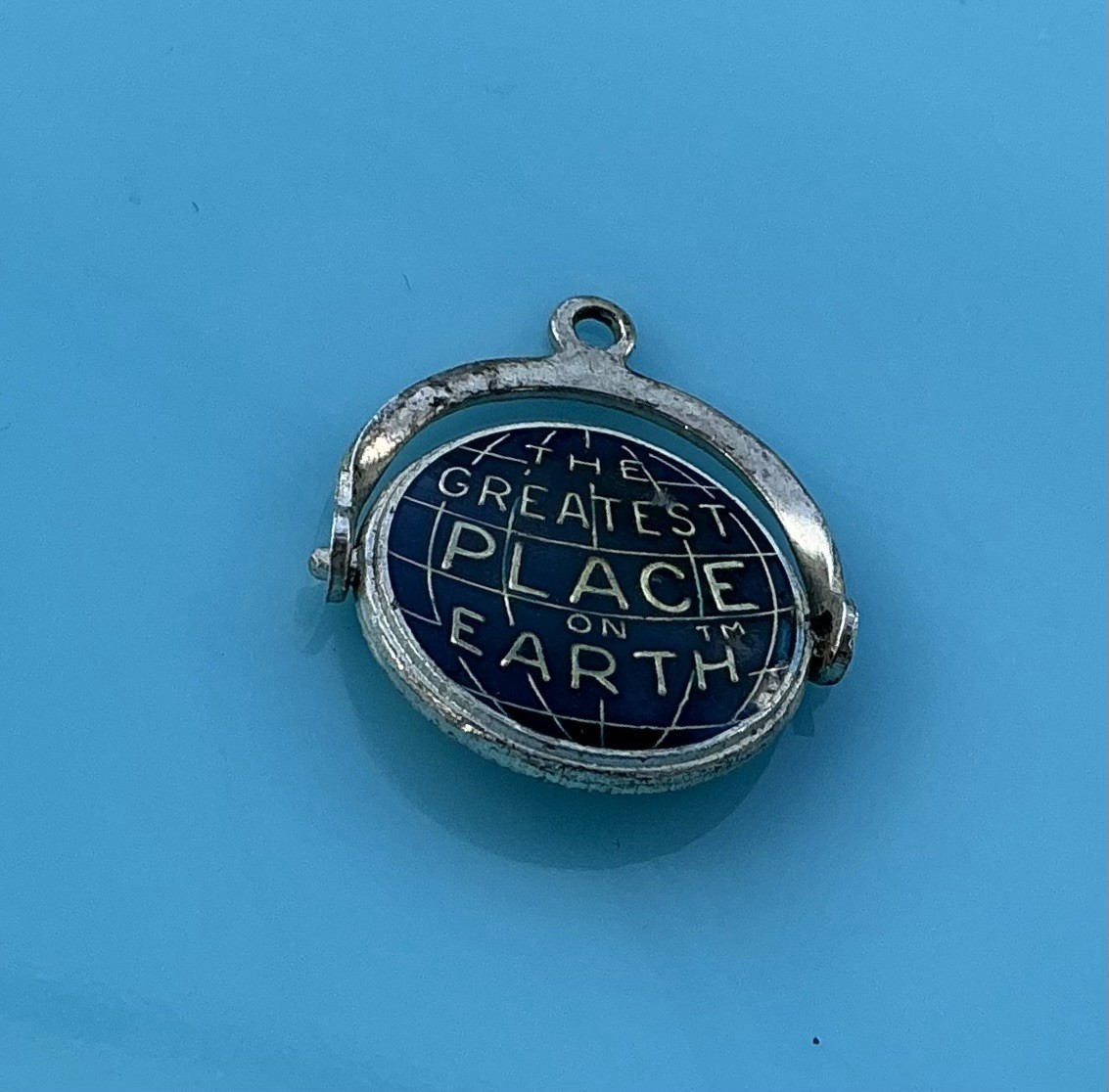 Vintage Greatest Place Ringling Bros Circus World Sterling Silver Spinner Charm