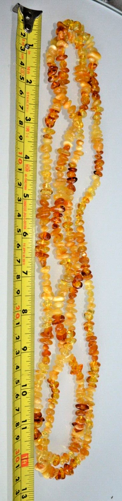 ✅135 cm=42gr RUSSIAN SOVIET BALTIC AMBER BEAD NECKLACE 琥珀 BRACELET STONE PENDANT