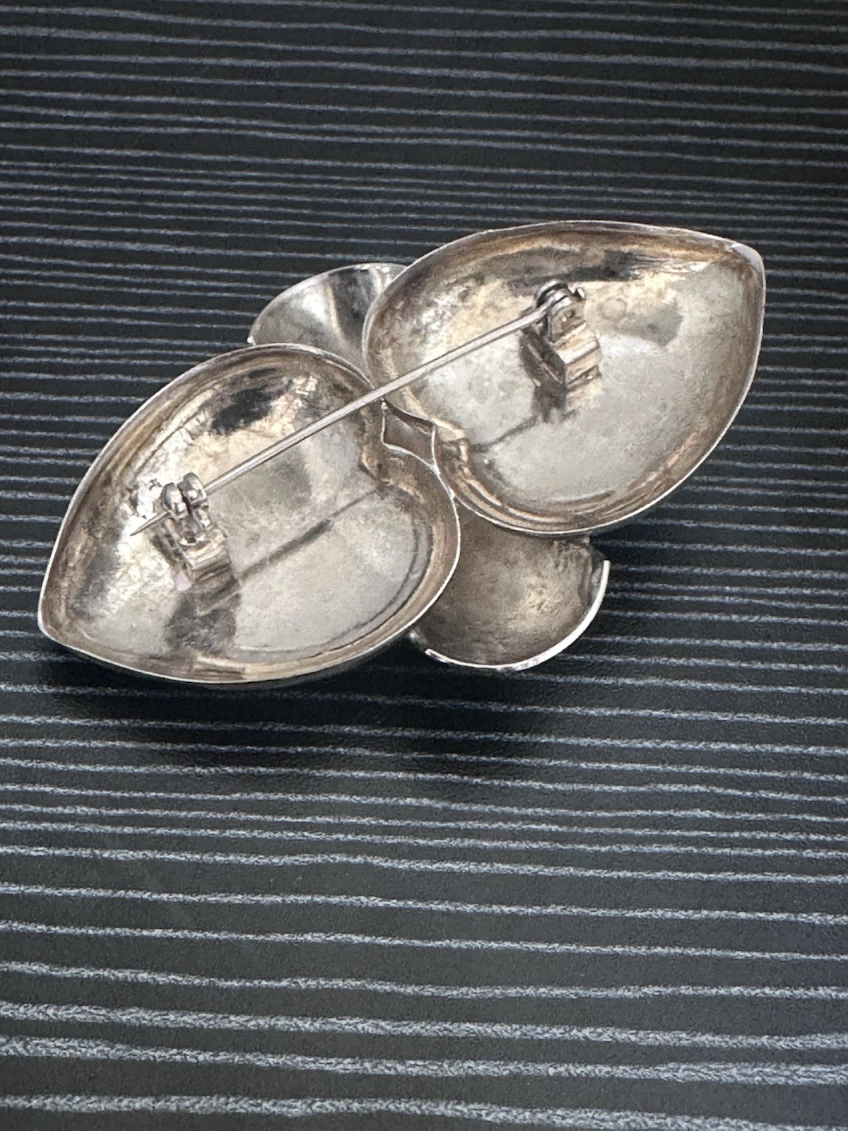 Vintage MCM Sterling Silver Minimalistic Sculptural Brooch