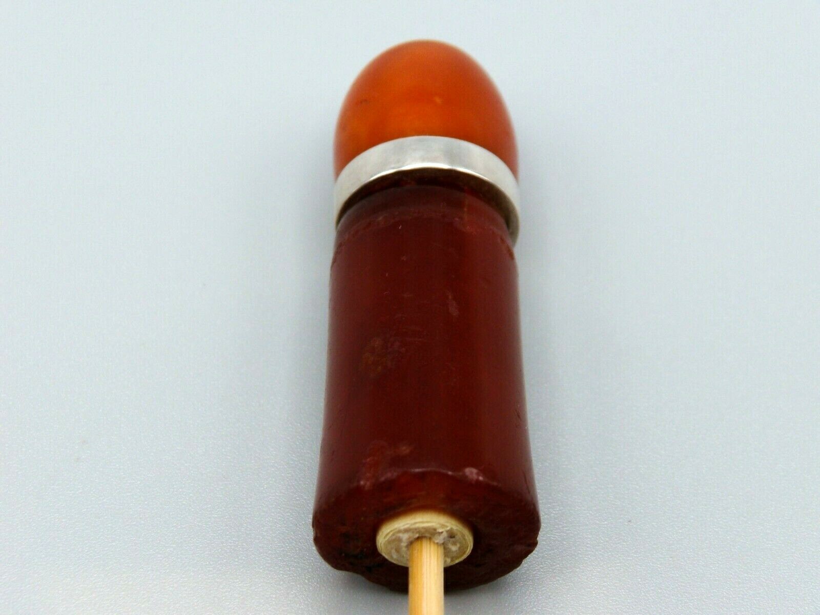 Old Real Antique Natural Amber Stone Pipe Mouthpiece Hookah Very Rare Collection