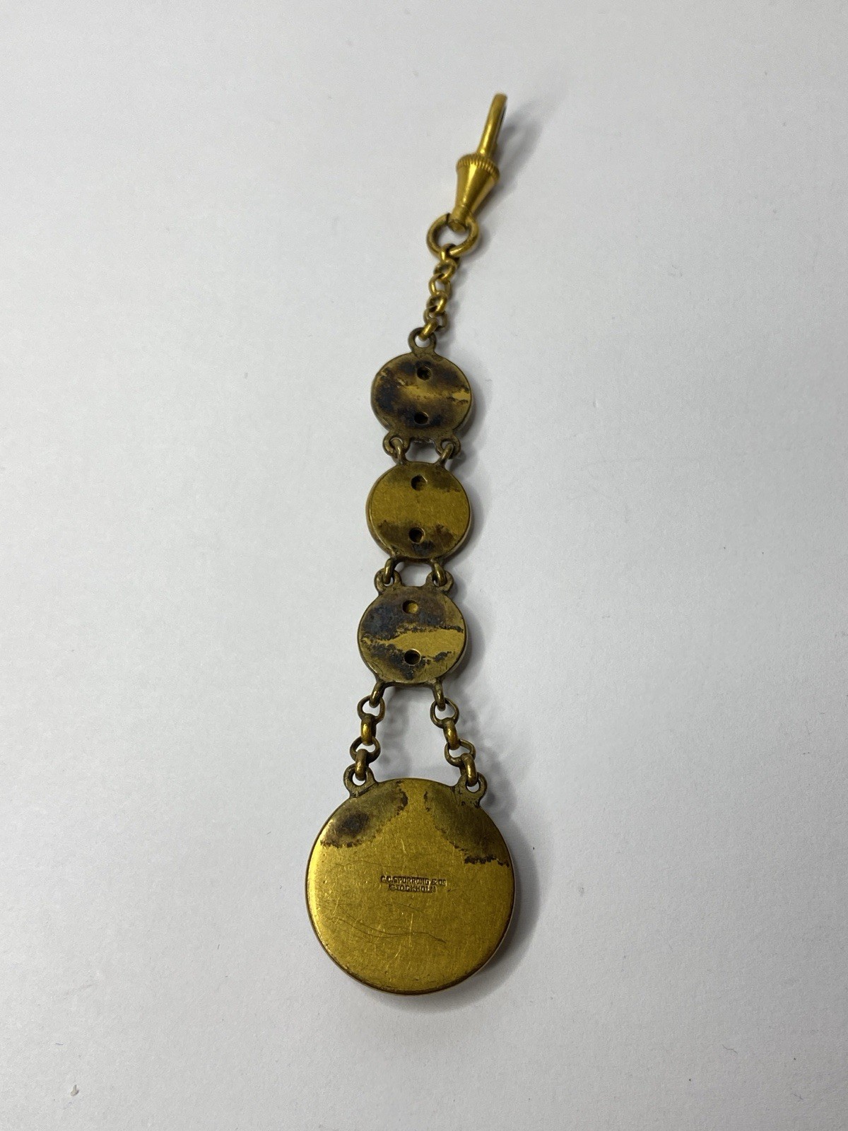 CC Sporrong & Co Stockholm Sweden Clip Pin Medal Vintage Crowns Rare