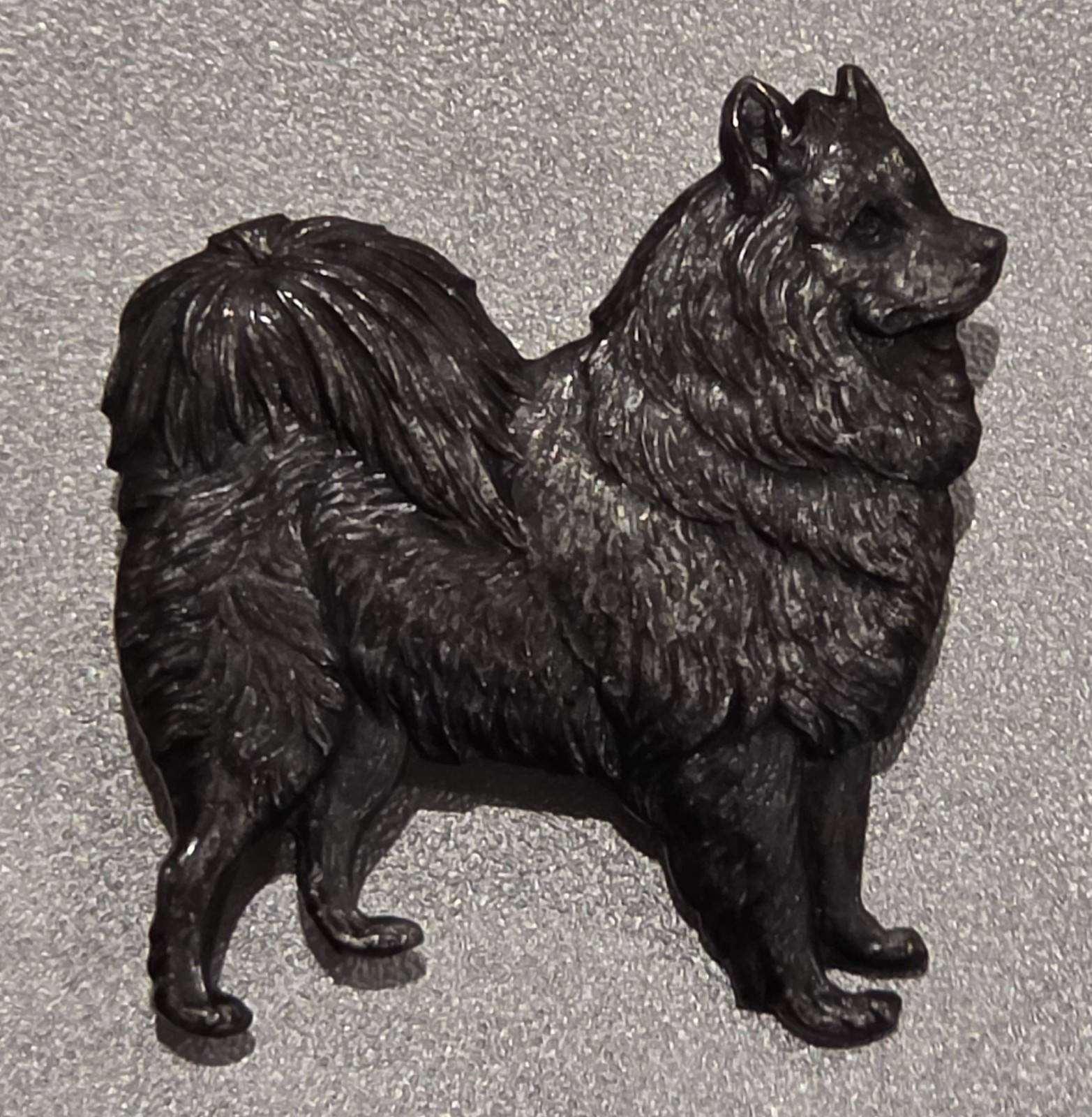 Vintage Kenart Pomeranian Dog Brooch Pin England Metal Heavy