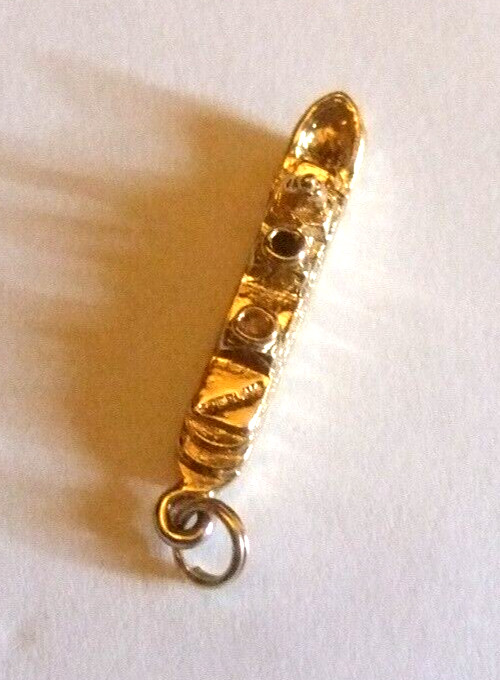 Ocean Liner Charm Gold Plated Sterling Ship Charm for Bracelet Vintage Charm