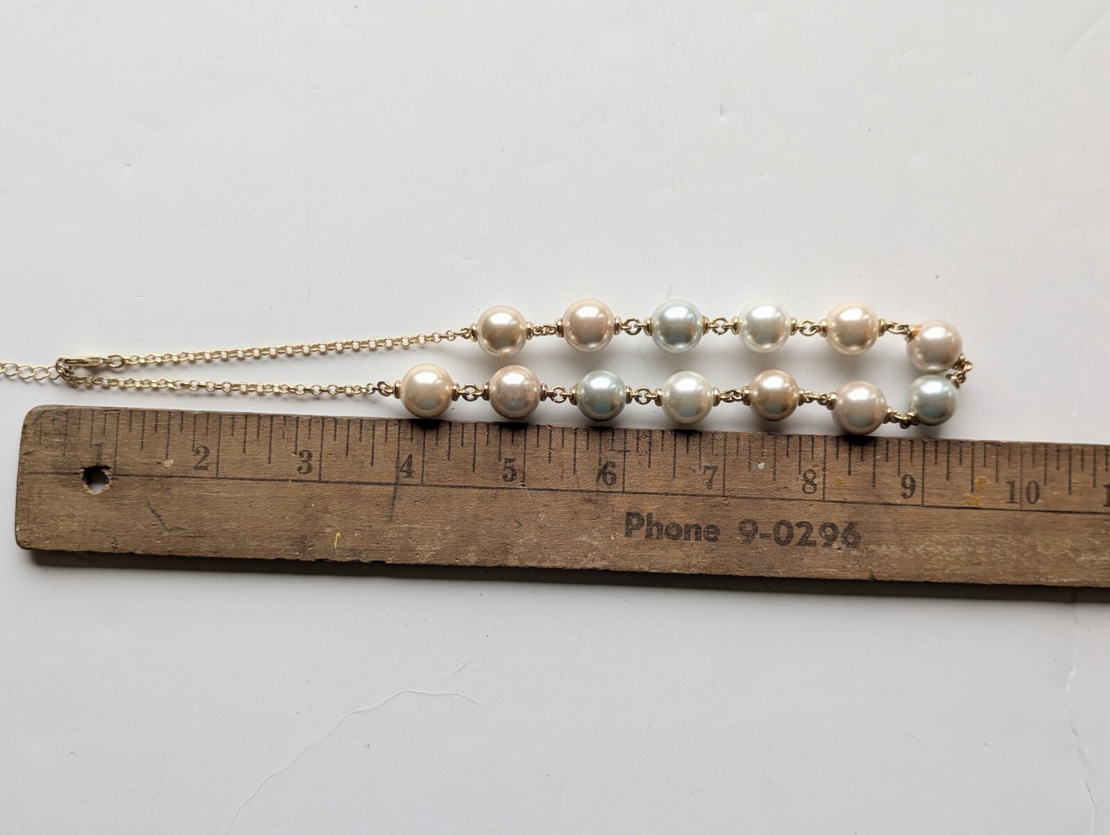 Classic MONET Chunky Multi Color Faux Pastel Pearl Choker 16″ Necklace