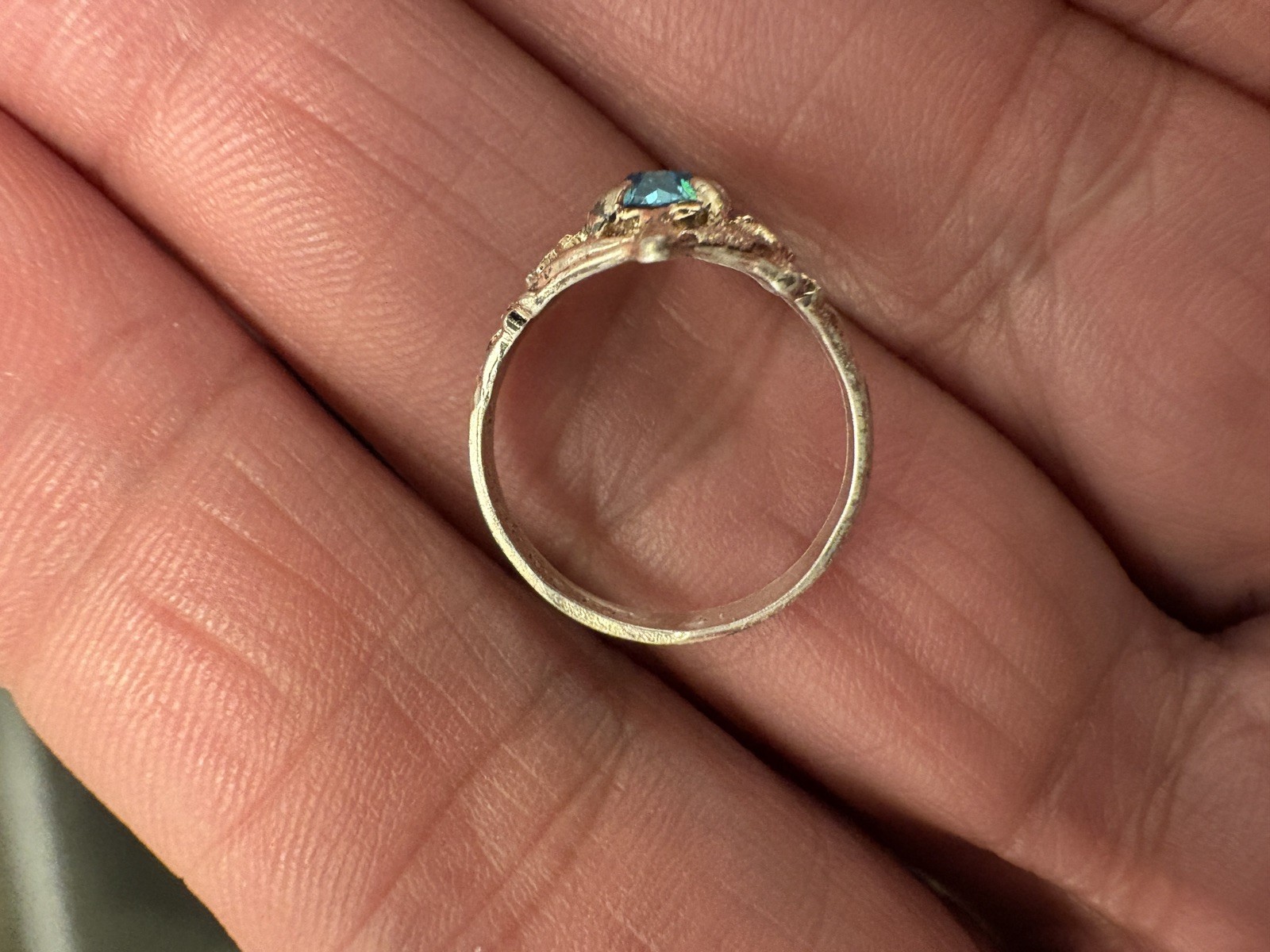 Antique Baby Child Sterling Silver Ring, Preowned