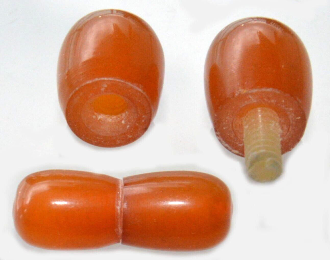✅1970 RUSSIAN SOVIET BALTIC AMBER TWIST CLASP NECKLACE 老琥珀 BRASLET PENDANT SCREW