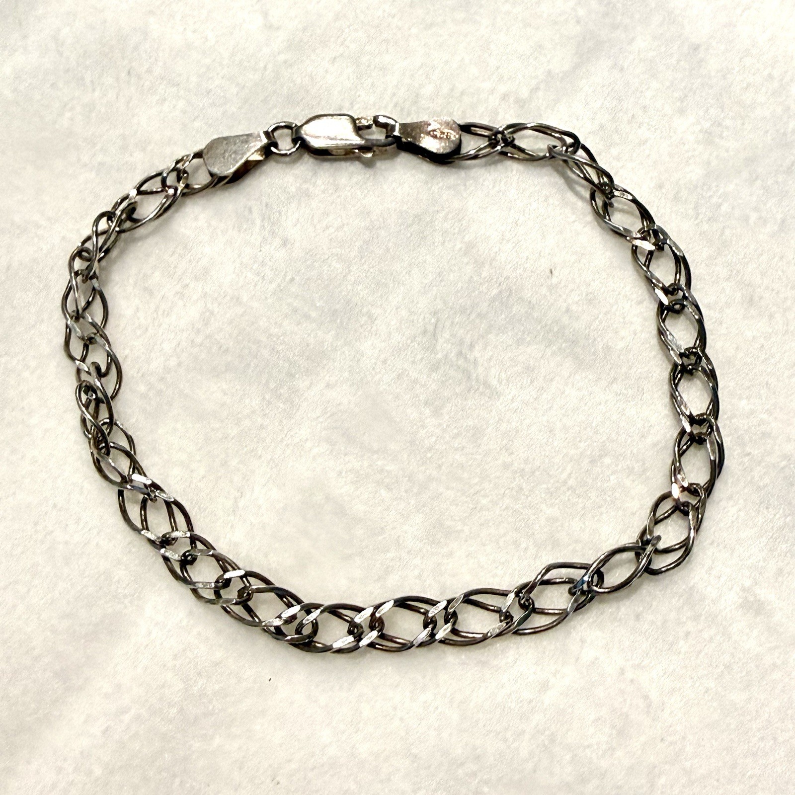 Sterling Silver – ITALY – 7″ Chain – Starter Charm Bracelet