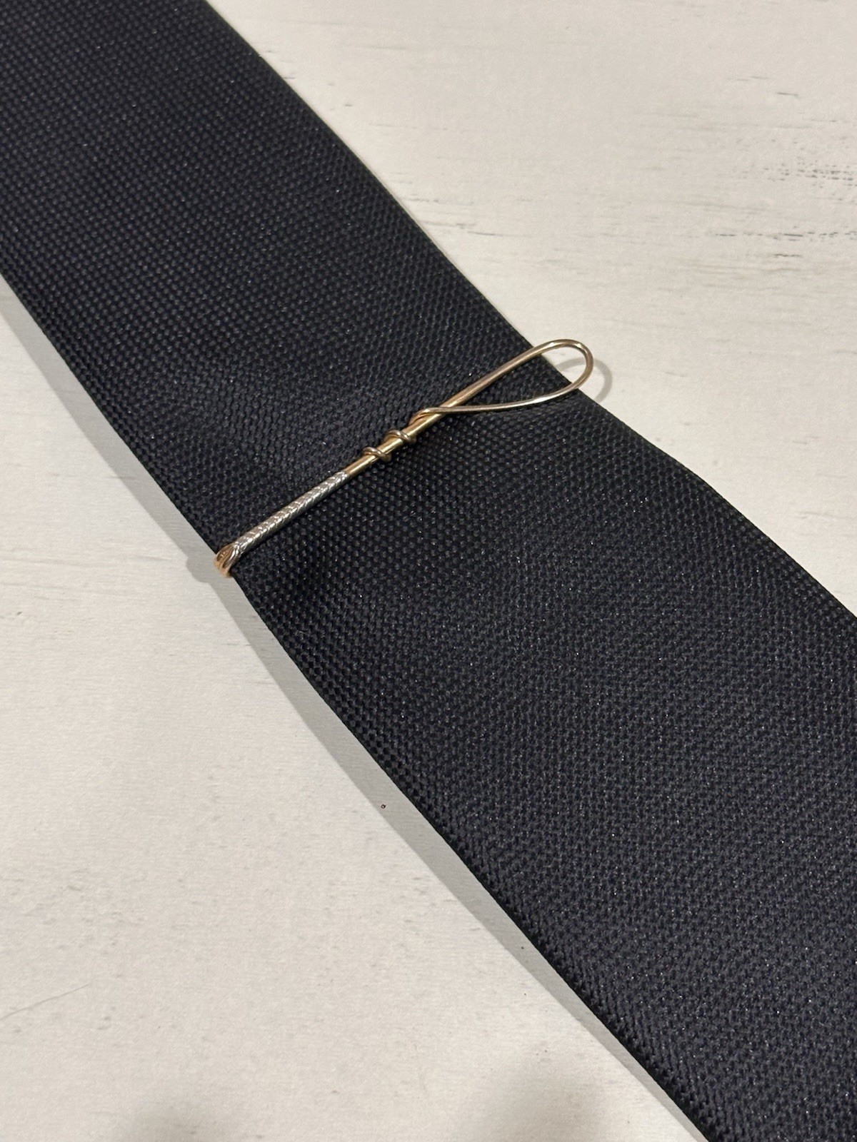 Swank Horse Riding Crop Equestrian Tie Bar Gold Tone Tie Clip Vintage