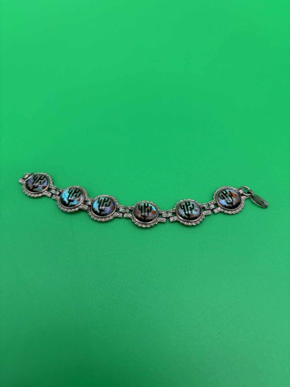 Vintage MCM Bubble Cactus Desert 6 1/4″ Bracelet