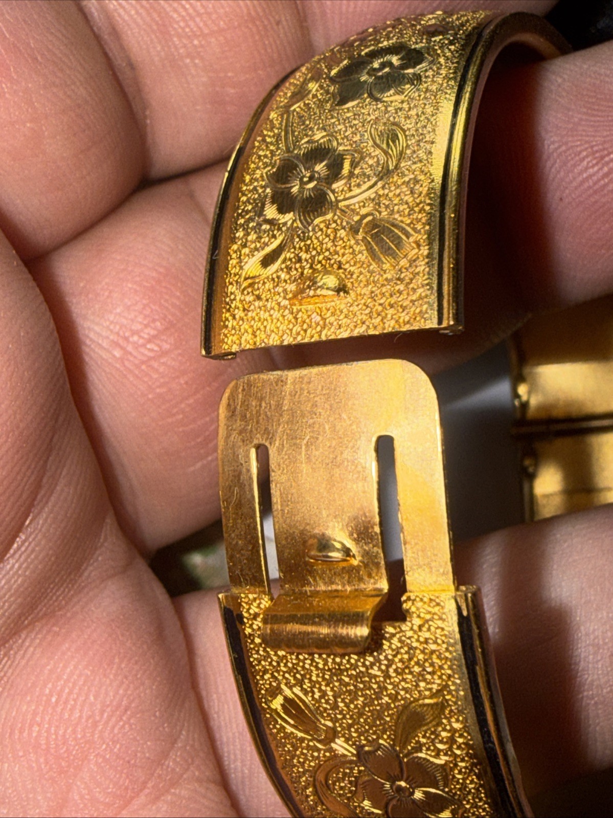 Bracelet Gold Filled 100 Year Old 6.5” 15mm Wide Antique Unmarked