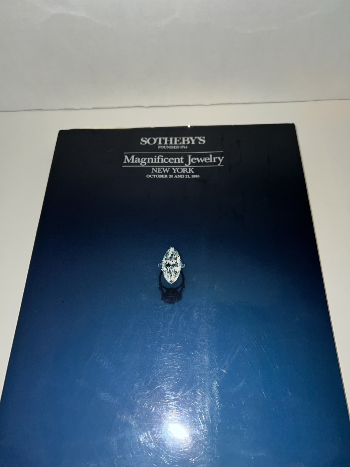 SOTHEBY’S MAGNIFICENT JEWELRY Auction Catalog 1986 New York 10/20-10/21/86 Vtg