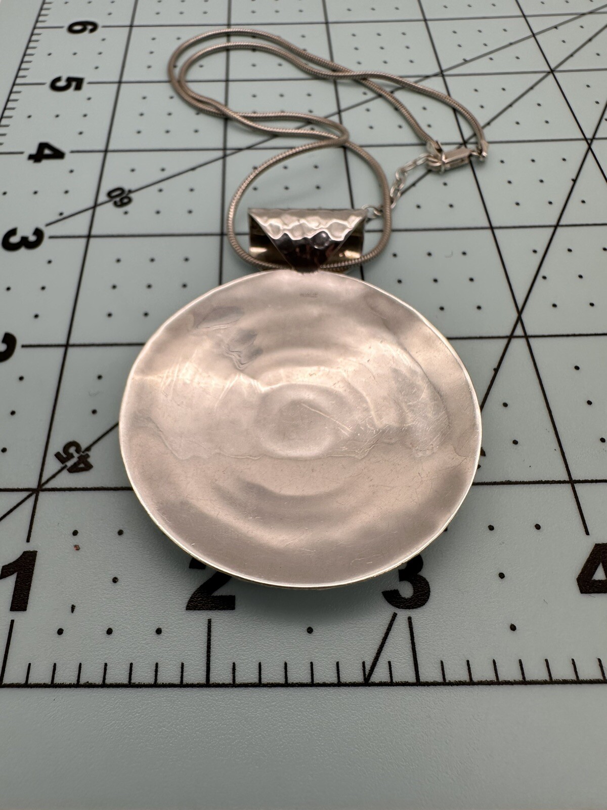 DOMINIQUE DINOUART Sterling Silver 2-Tone Mexico Spiral Pendant & 925 Necklace