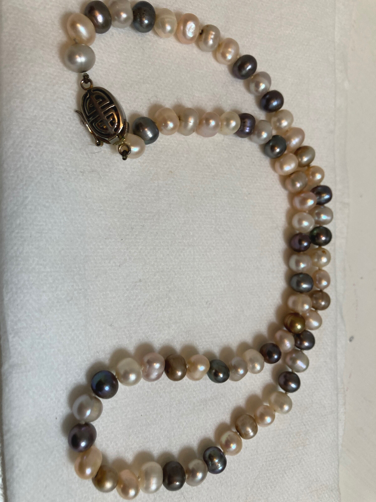 Every day essential Mixed Pearl Strand Necklace 17 inch
