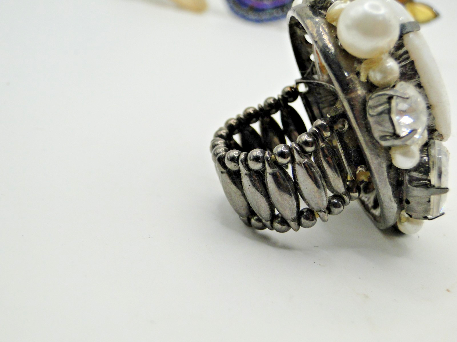 Lot of Eight Unique Vintage Expansion Rings