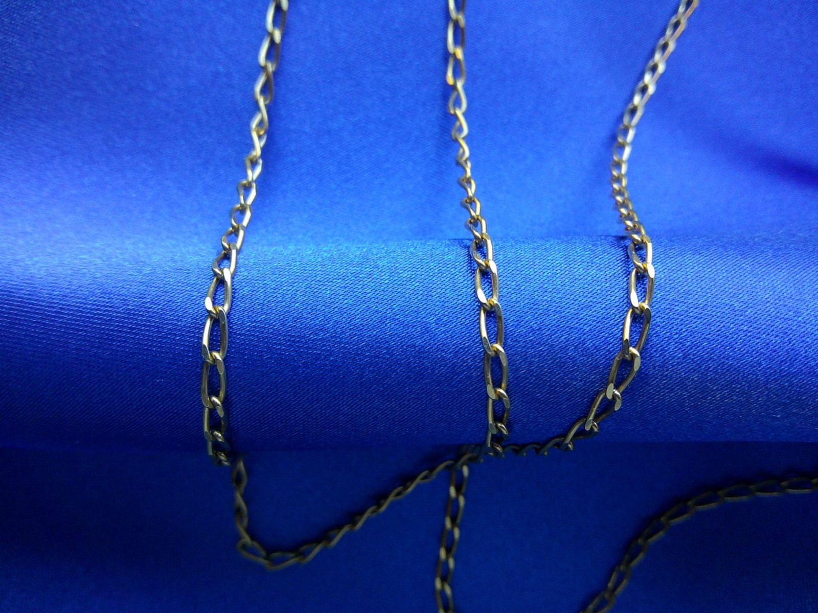 Rare Unique Antique Vintage French 60 cm Long 18K Solid Gold Necklace Chain ⛓️