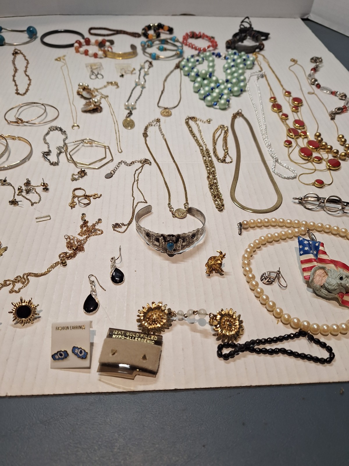 Wearable Costume Jewelry Lot Vintage And Modern, Over 60 Nice Pieces