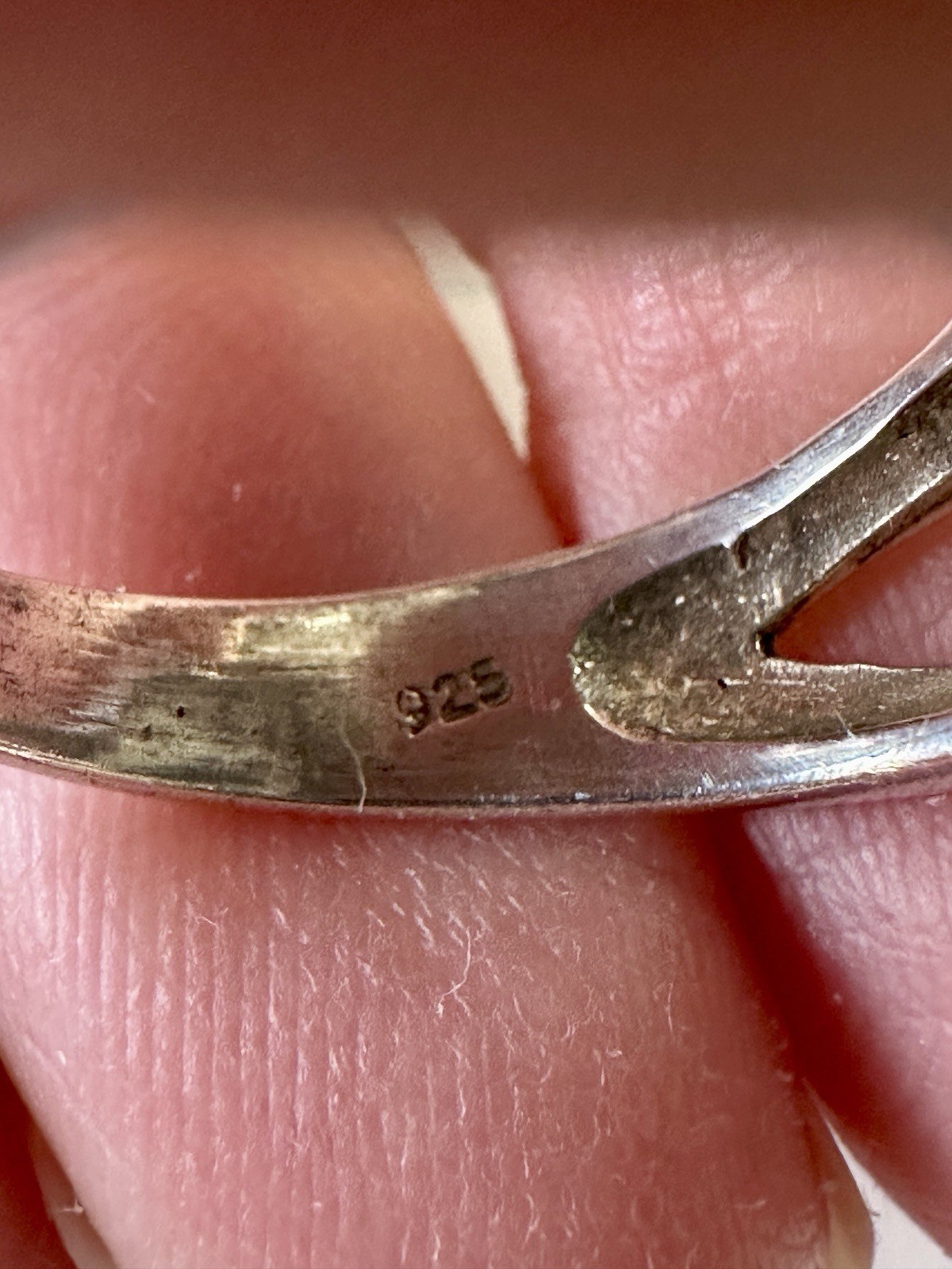 Outrageous Elongated Signature Cushion Cut Sterling Silver 925 Ring