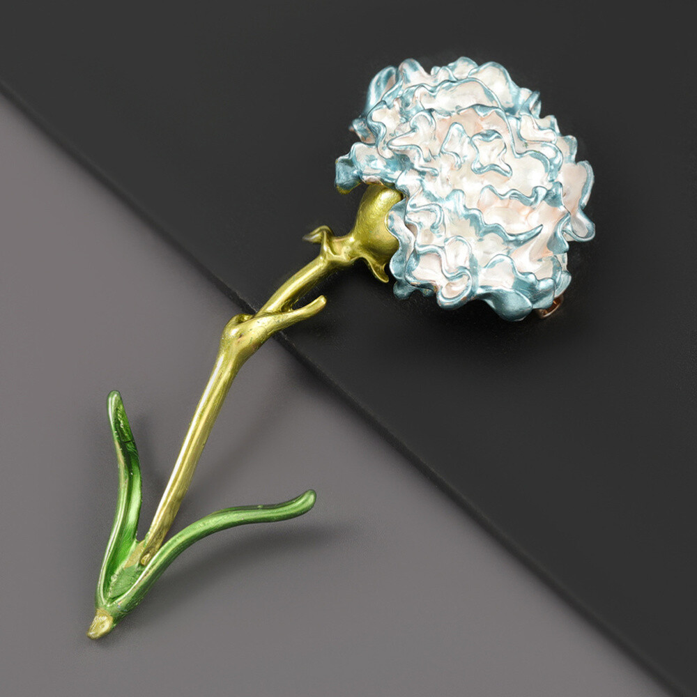 1PC Exquisite Flower Brooch Pin Carnation Lapel Pin Collar Lapel Pin Jewelry