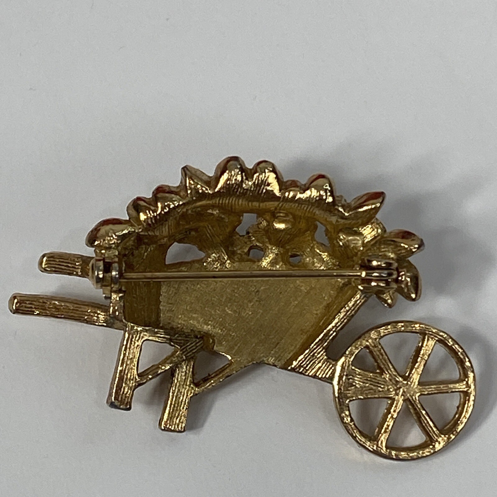 Brooch Pin Lot Swan Cat Leopard Wheelbarrow Flower Rhinestone Golden Silver READ