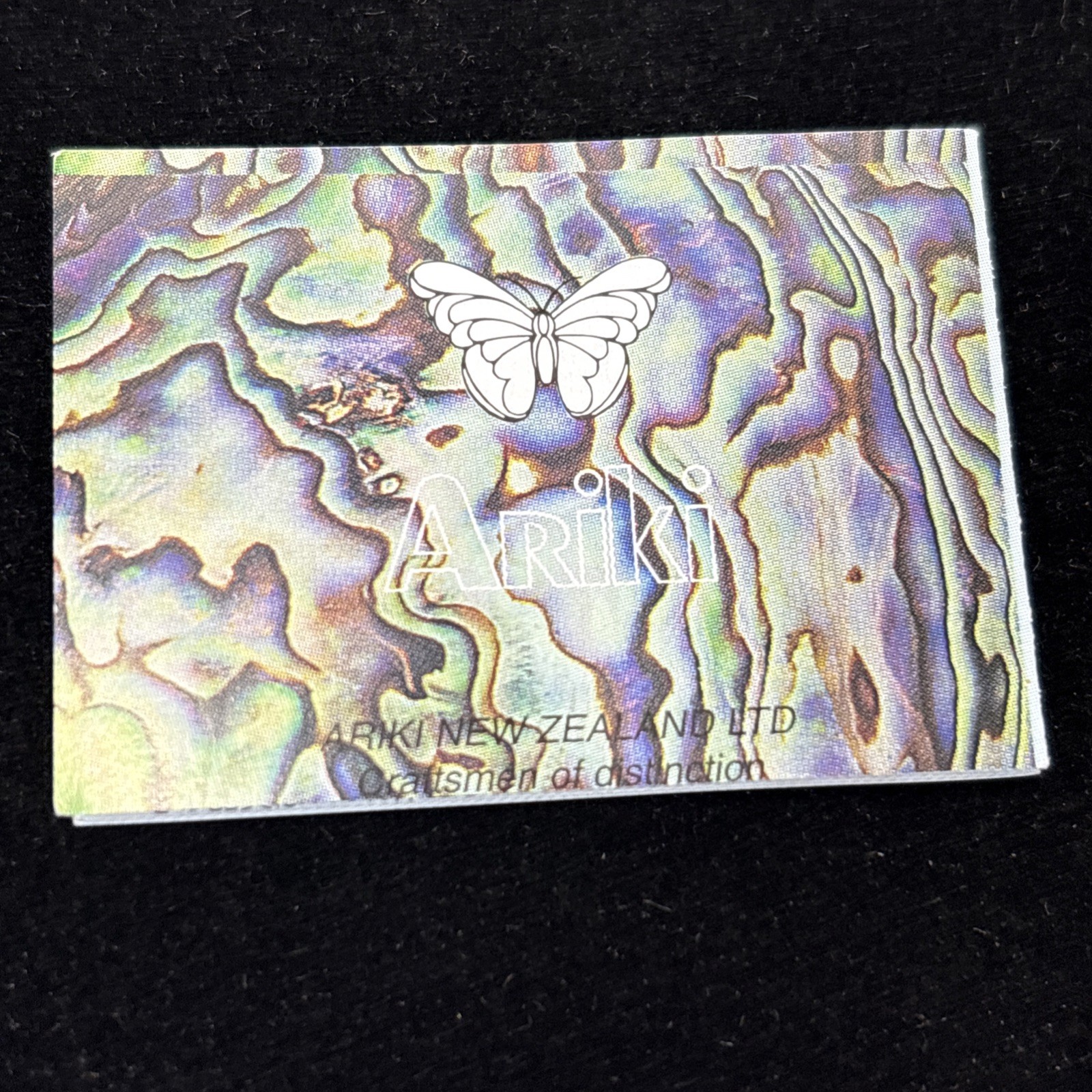 Ariki Paua Shell Inlay Silver Palladium Plate Blue Abalone Kiwi Bird Brooch Pin