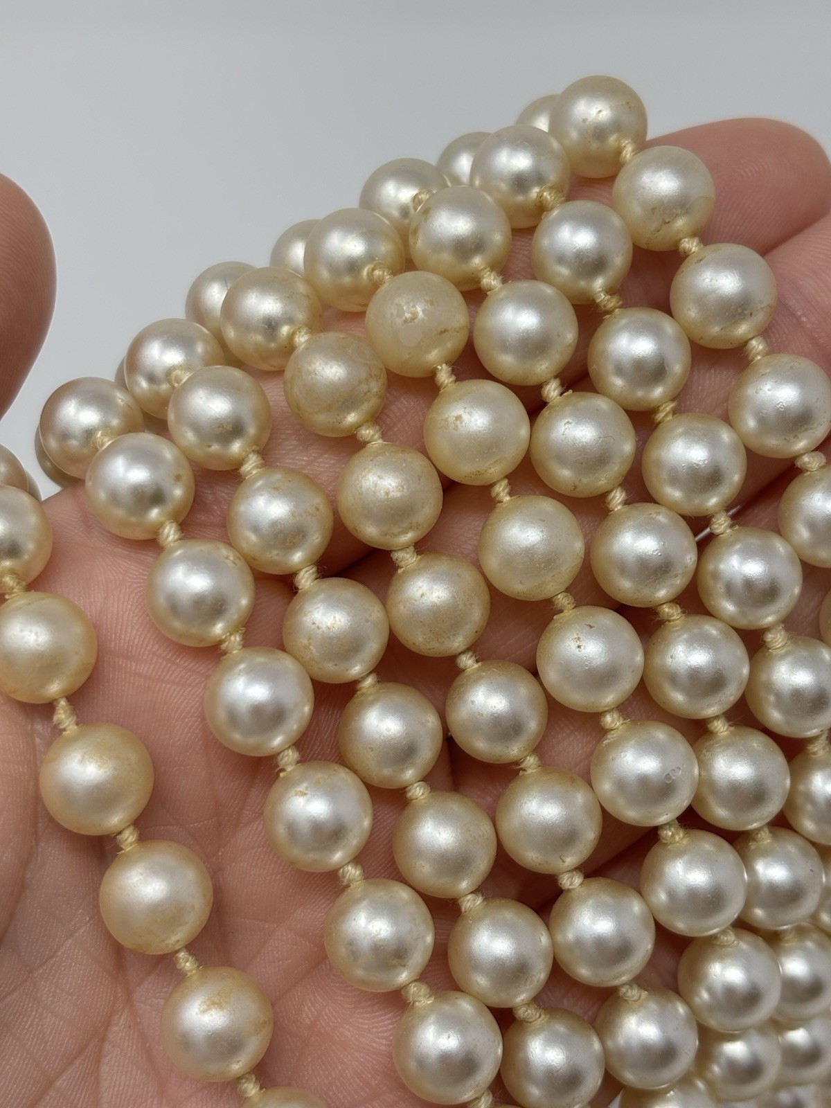 Vintage 60’s Valjean Cascading Pearl Fringe Collar Necklace Statement Piece