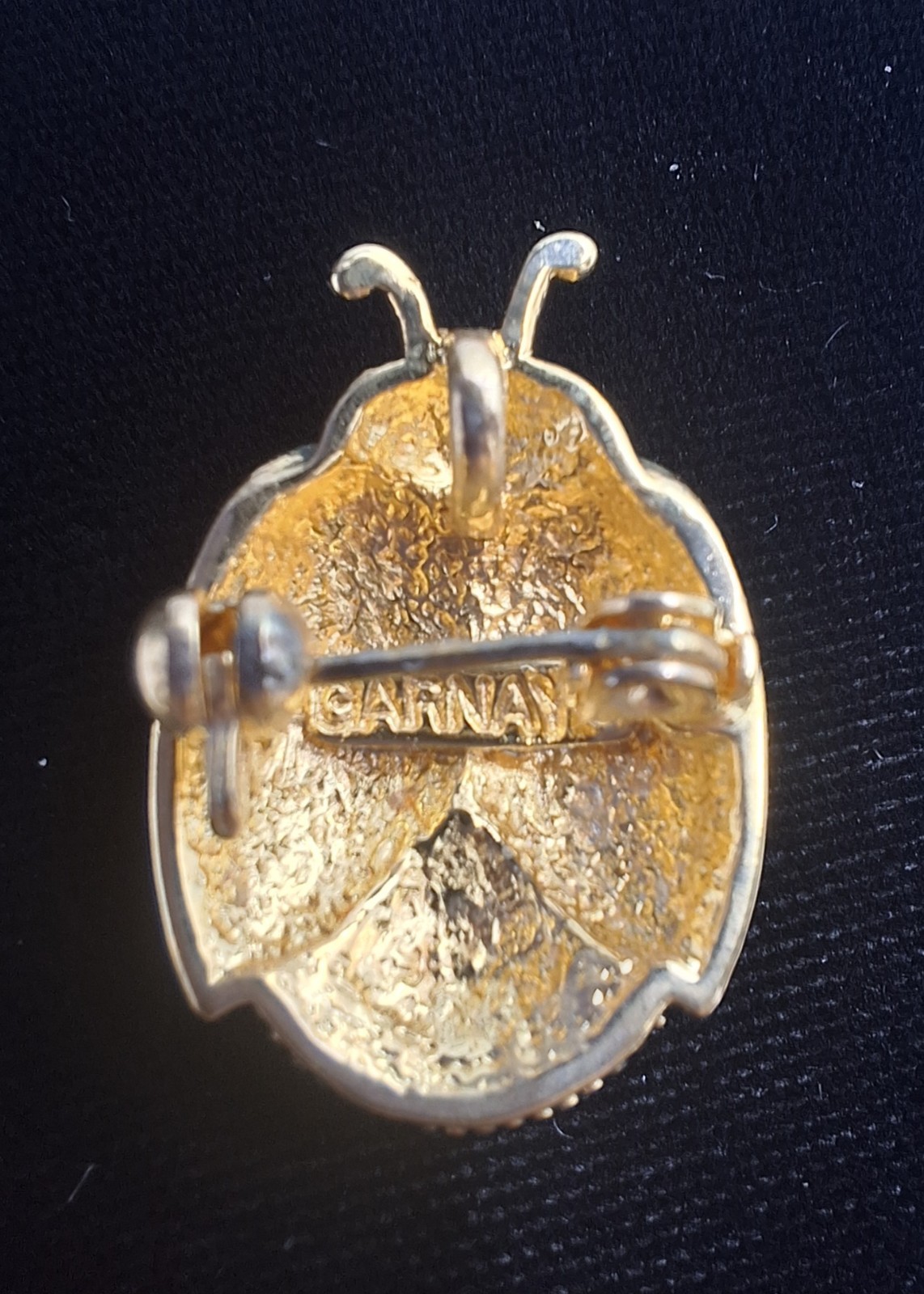 Rare Hard to Find – Retired Gold Plated DAR Ladybug Pendant Pin By GARNAY