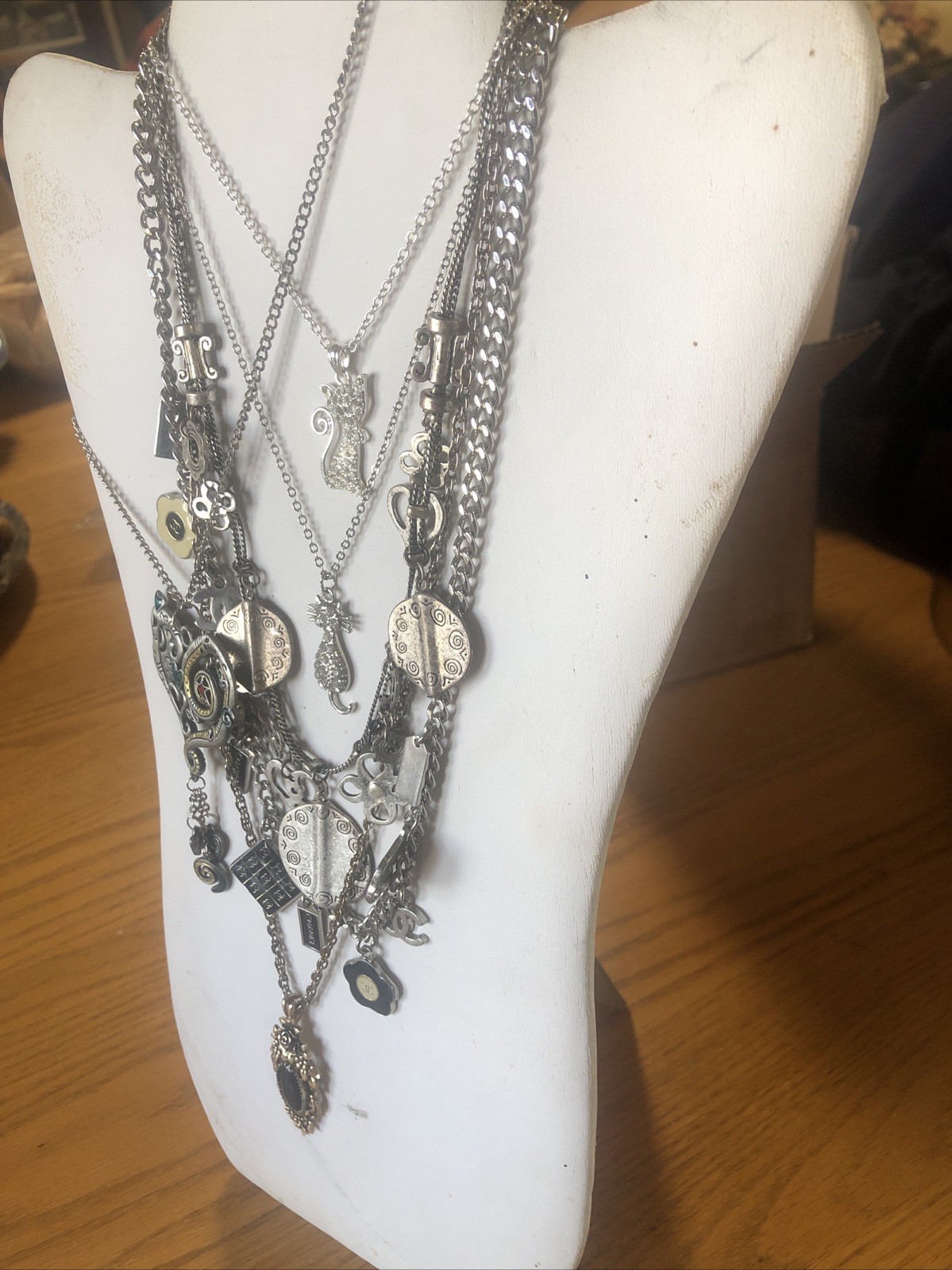 Six Fashion Necklaces with Hearts, Cats, Flowers And MORE!