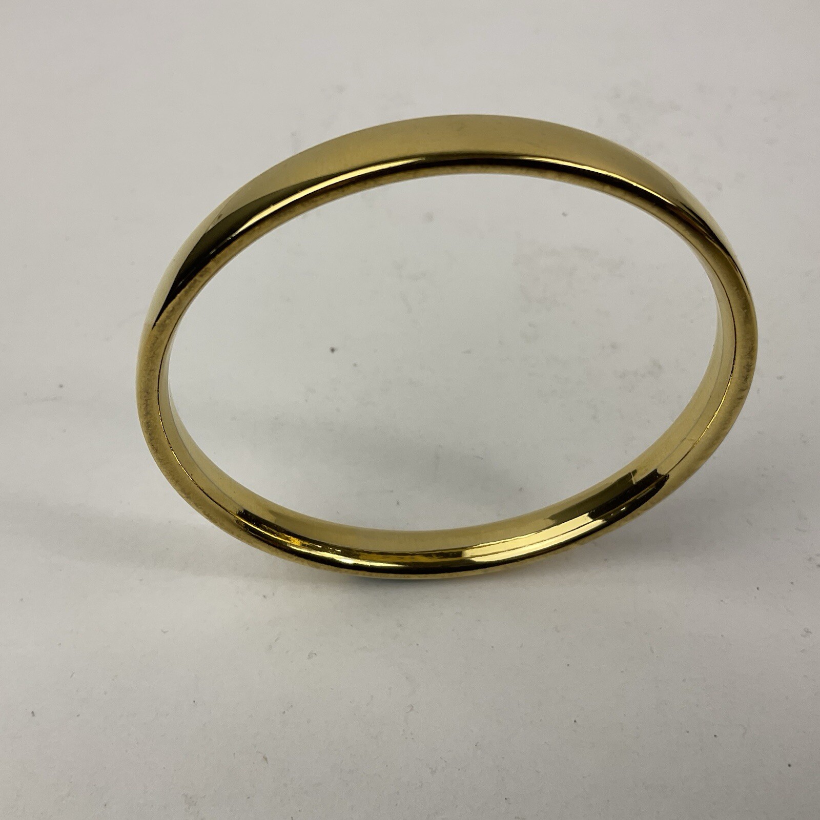 Vtg 80’s Old Stock New in Box Tacoa Gold Bangles 2 Pair 8mm Shiny Finish Size 8