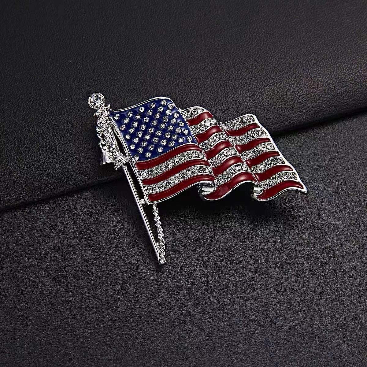 American Flag Brooch 250 Years Anniversary 4th Of July Independent Day Lapel Pin