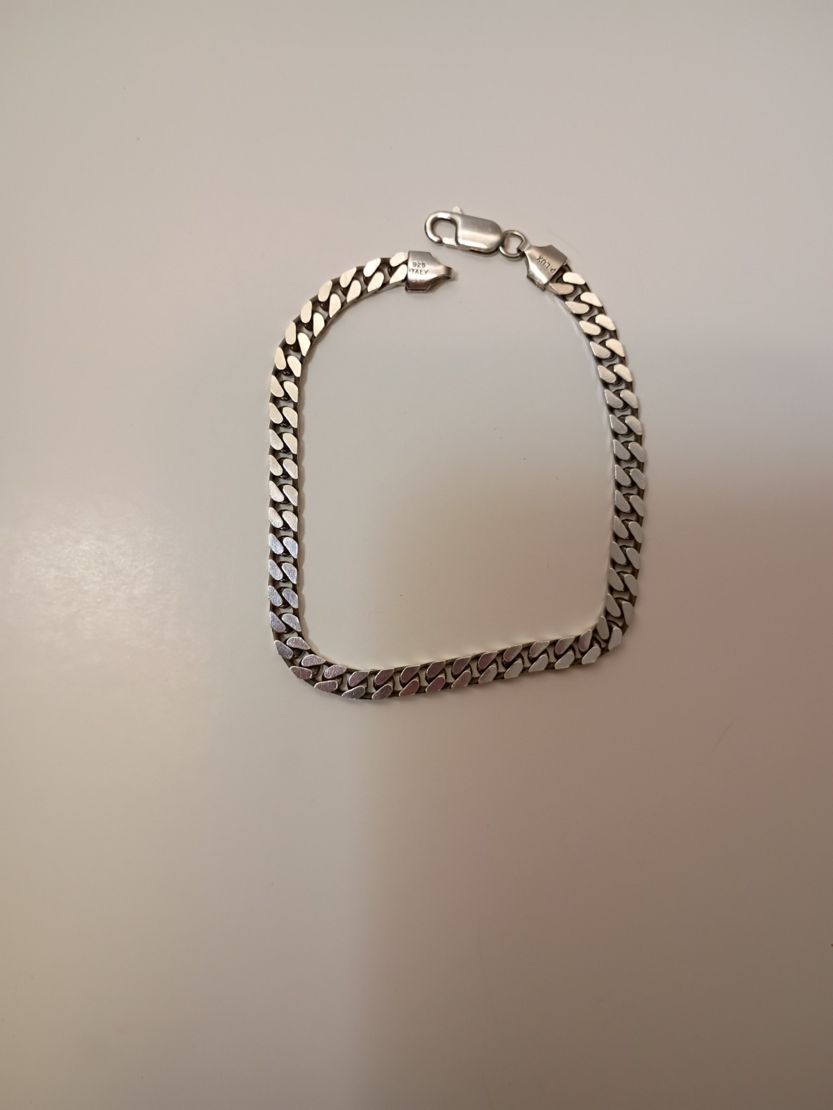 🔥925 Sterling Silver Curb Link Bracelet Italy 8.5 In 16 Gms NEW Condition 🔥