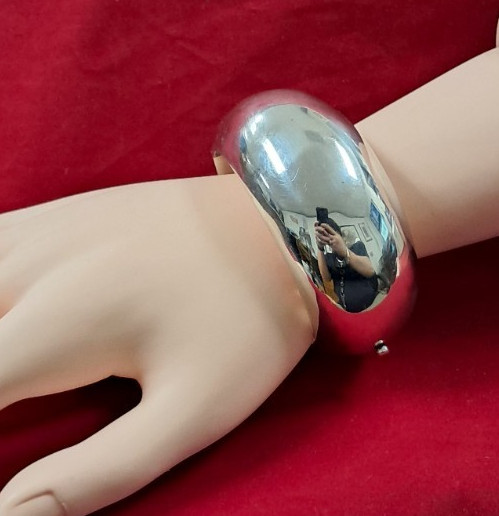 *RARE* LOS BALLESTEROS STERLING HINDGED BANGLE BRACELET 88.78GR