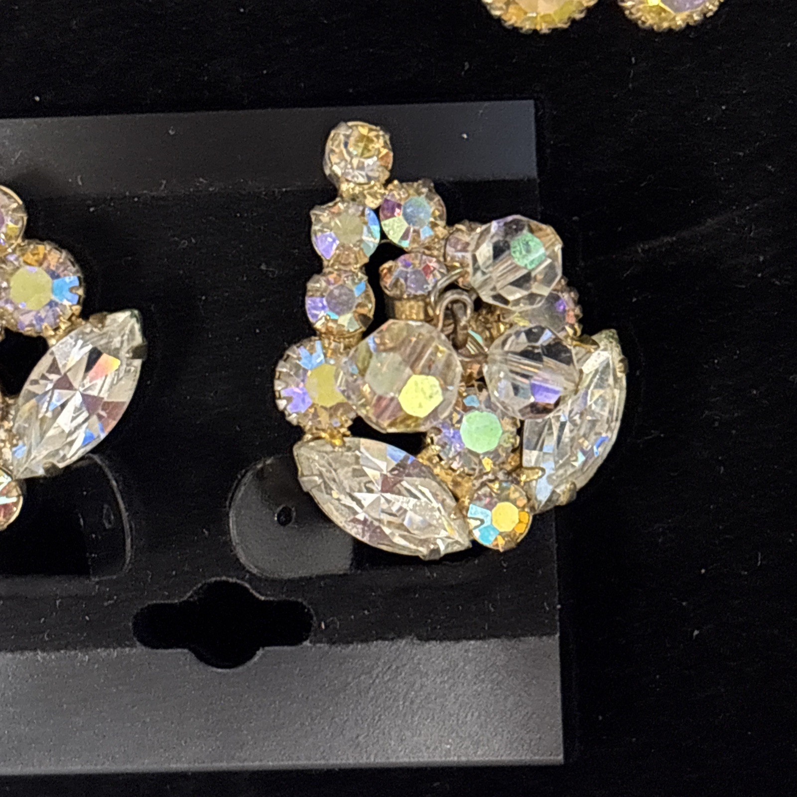 DeLizza & Elster Juliana Jewelry Set Brooch Earrings Verified 1950s Horseshoe