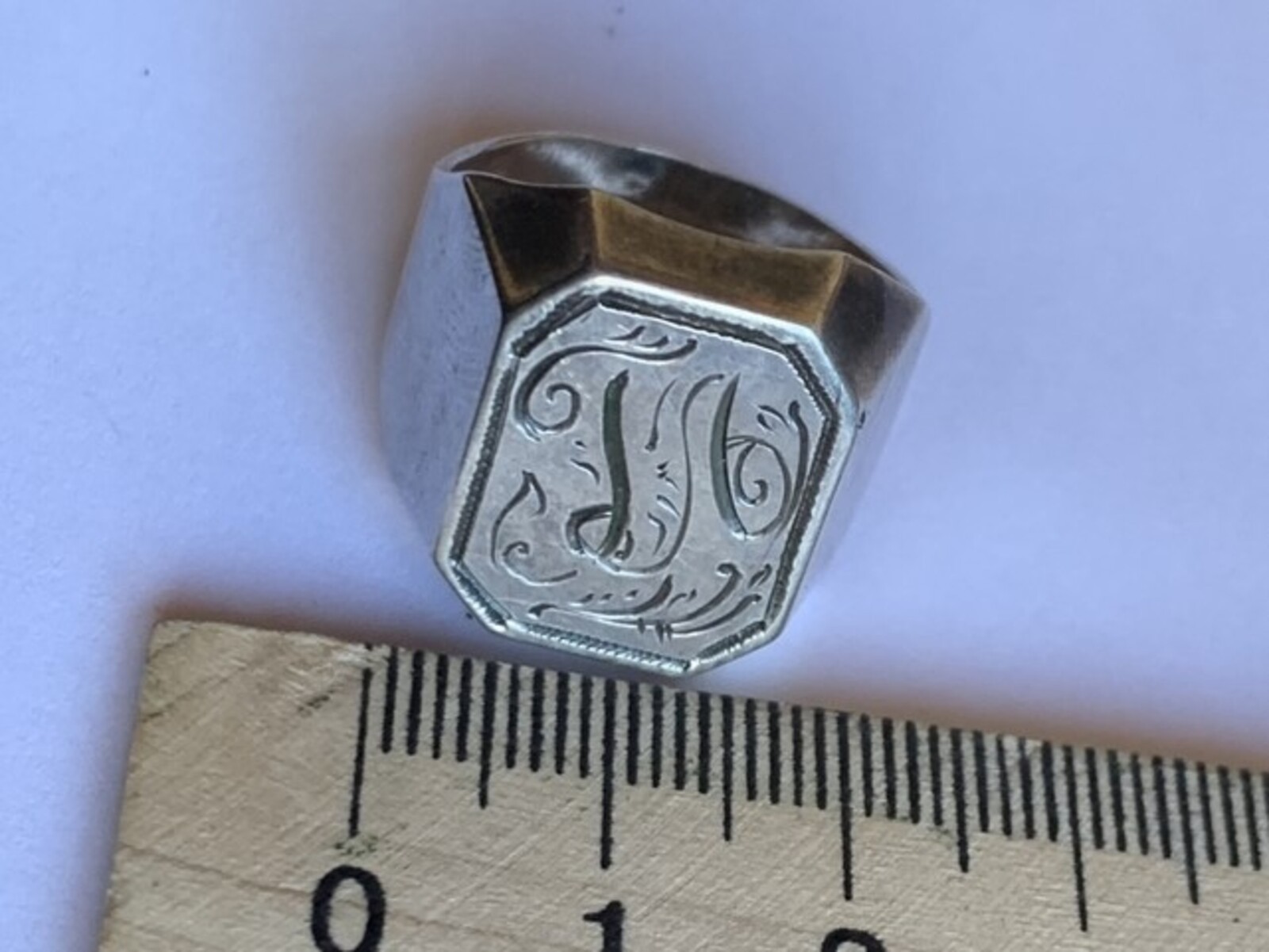 Vintage Soviet USSR men’s ring sterling silver 875 ⭐ Size 11 Weight 7.7 g.