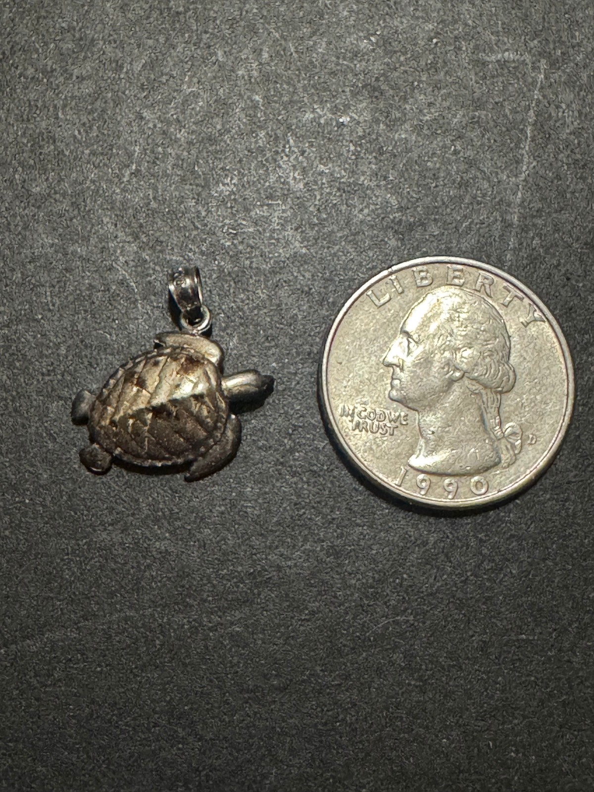 Vintage 925 Sterling Silver Detailed Articulated Sea Turtle Pendant Charm 1.7 G