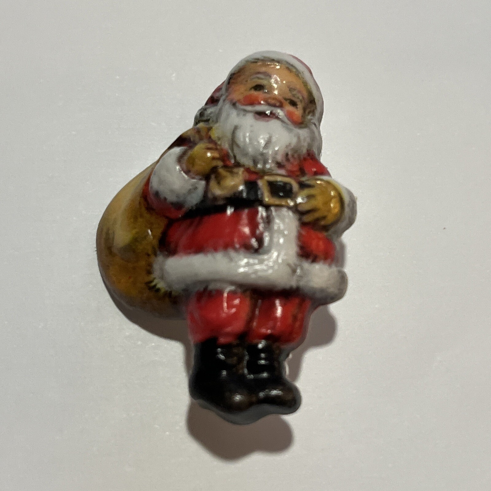Hallmark Vintage 1976 Christmas Angel & Santa Charmer Brooch / Pins 2 Lot